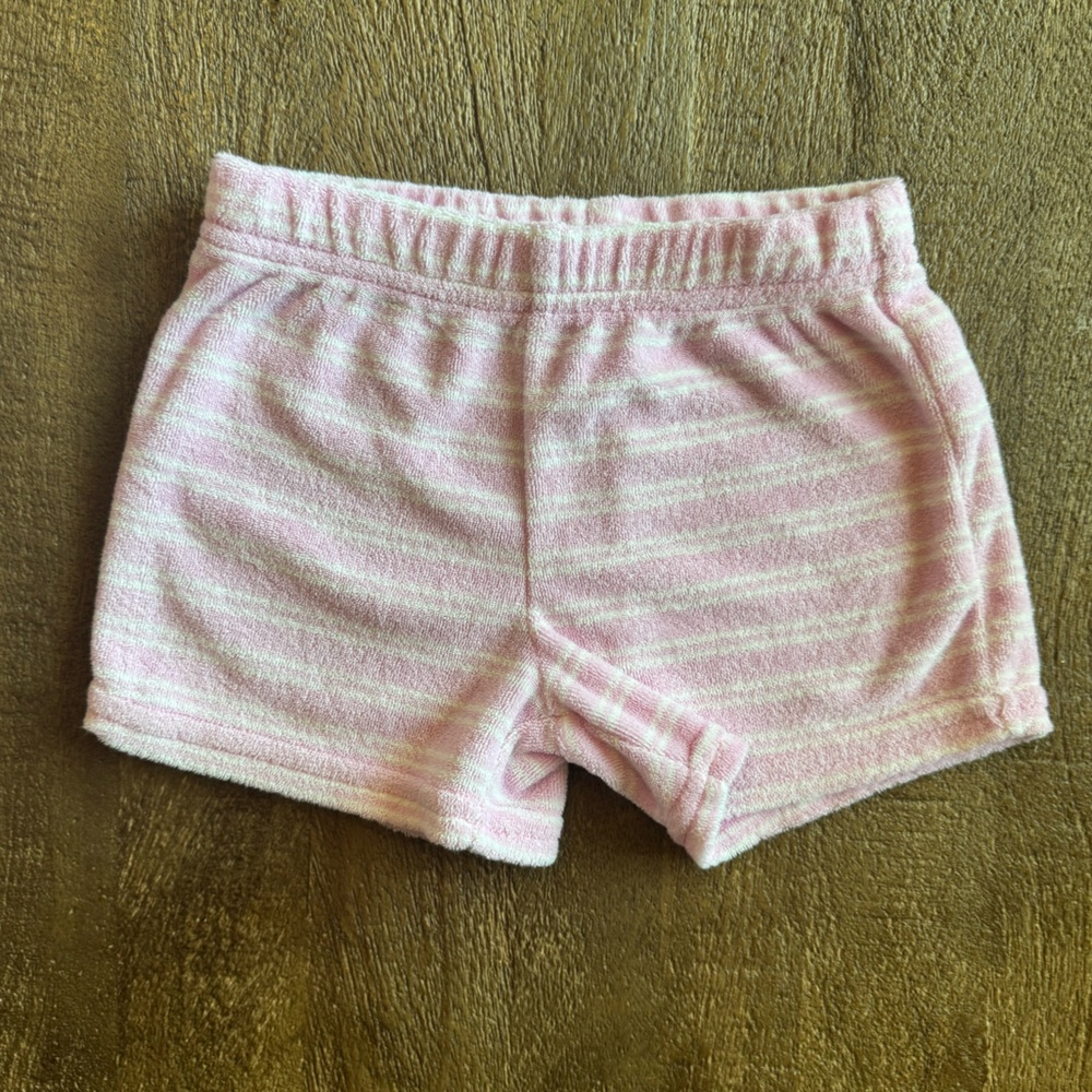 TWIN BUNDLE Set of 2 Carter's Pink Striped Terrycloth Set with Pineapple - Picture 4 of 5